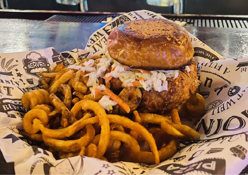 Old Style 6th Street Lounge Fried Chicken Sandwich